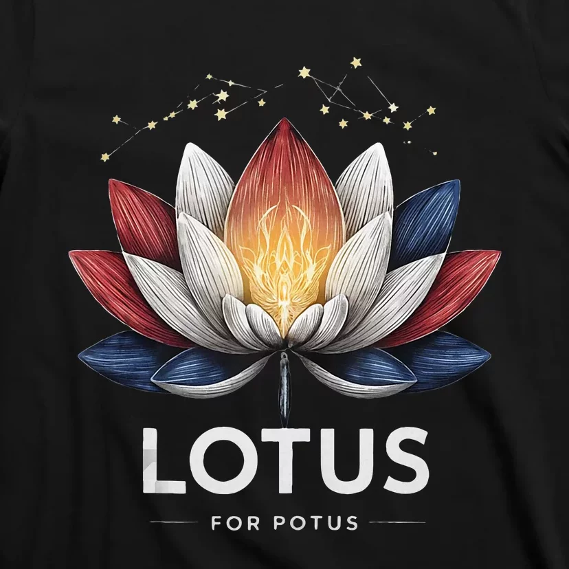 Kamala Harris 2024 Lotus For Potus President Election T-Shirt