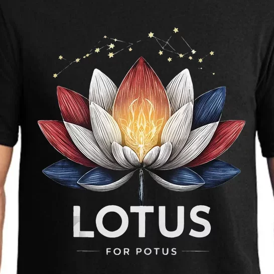 Kamala Harris 2024 Lotus For Potus President Election Pajama Set