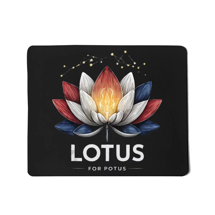 Kamala Harris 2024 Lotus For Potus President Election Mousepad