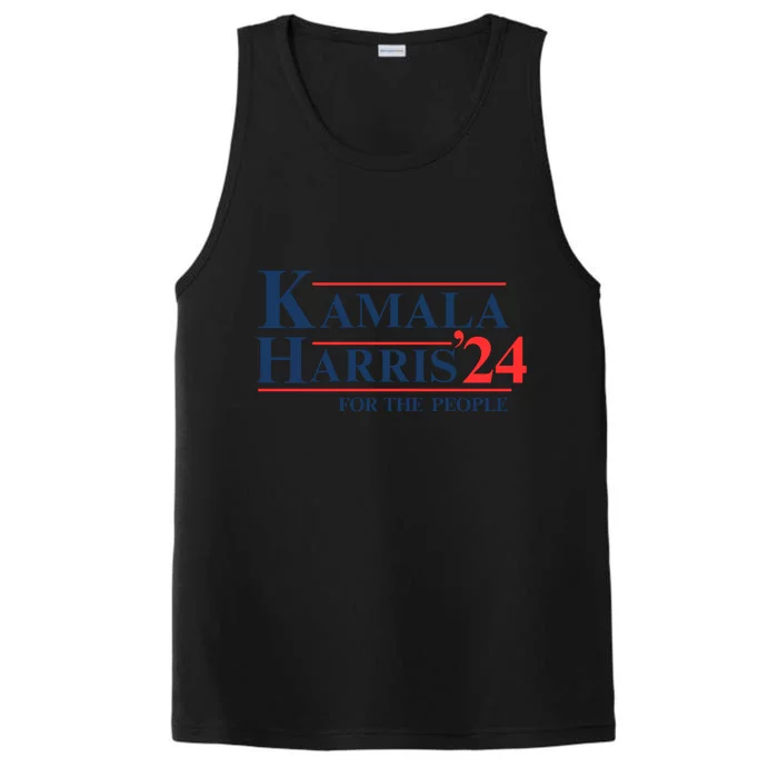 Kamala Harris 2024 For The People Support Graphic Performance Tank