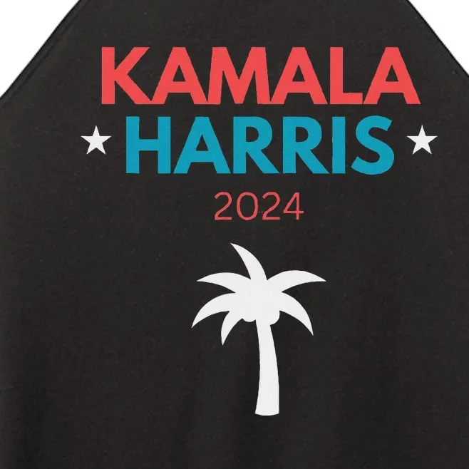 Kamala Harris 2024 Us Election Coconut Funny Meme Design Women’s Perfect Tri Rocker Tank