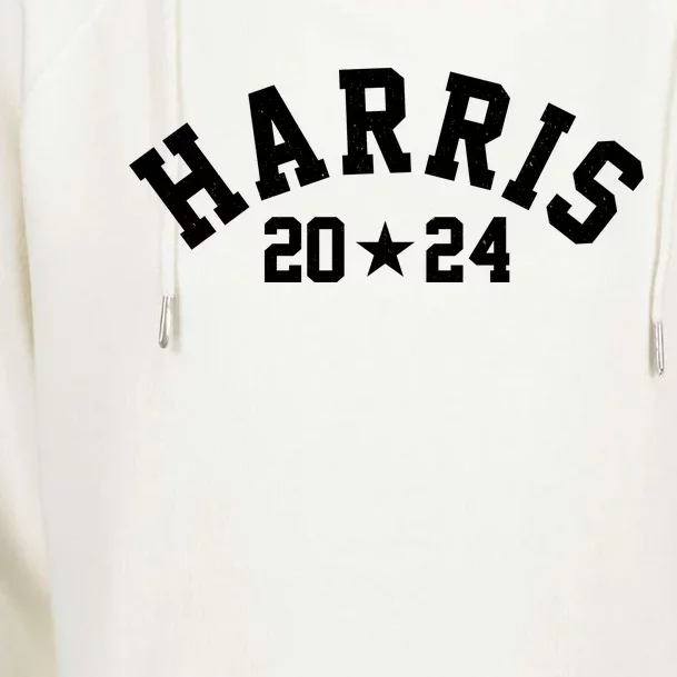 Kamala Harris 2024 Sporty Style Logo Womens Funnel Neck Pullover Hood