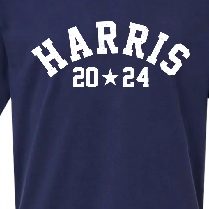 Kamala Harris 2024 Sporty Style Logo Sueded Cloud Jersey T-Shirt