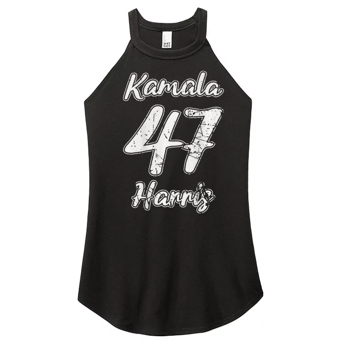 Kamala Harris 2024 Distressed President Election Women’s Perfect Tri Rocker Tank