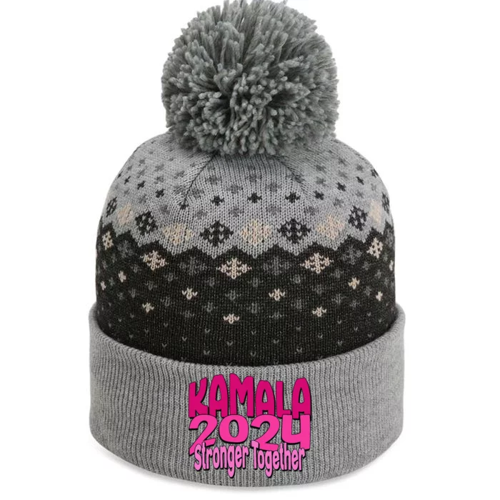 Kamala Harris 2024 Stronger Together Election The Baniff Cuffed Pom Beanie