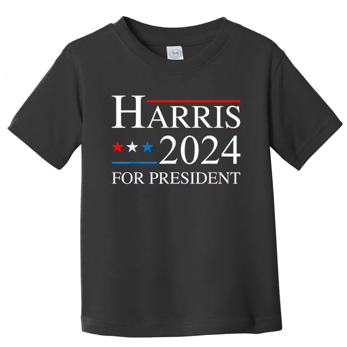 Kamala Harris 2024 For President Election Campaign Toddler T-Shirt