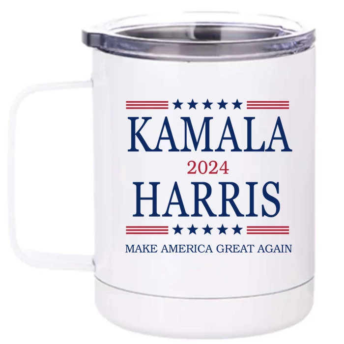 Kamala Harris 2024 Make America Great Again Front & Back 12oz Stainless Steel Tumbler Cup