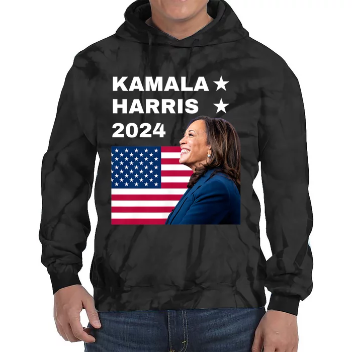 Kamala Harris 2024 Kamala For President Tie Dye Hoodie