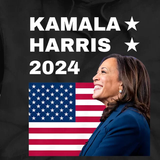 Kamala Harris 2024 Kamala For President Tie Dye Hoodie