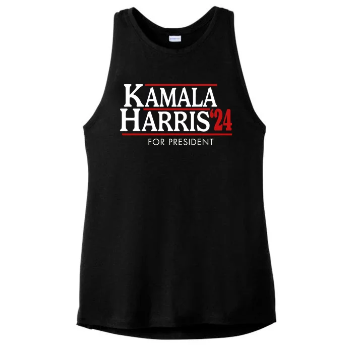 Kamala Harris 2024 For President Election Political Ladies Tri-Blend Wicking Tank