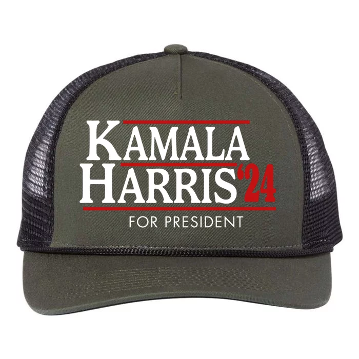 Kamala Harris 2024 For President Election Political Retro Rope Trucker Hat Cap