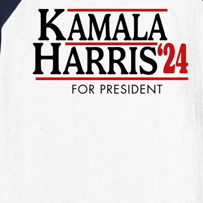 Kamala Harris 2024 For President Election Political Baseball Sleeve Shirt