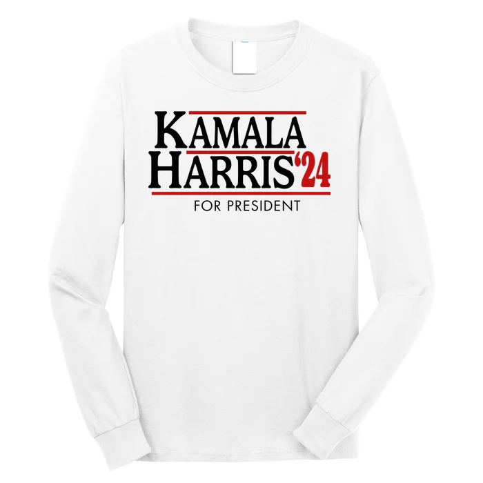 Kamala Harris 2024 For President Election Political Long Sleeve Shirt