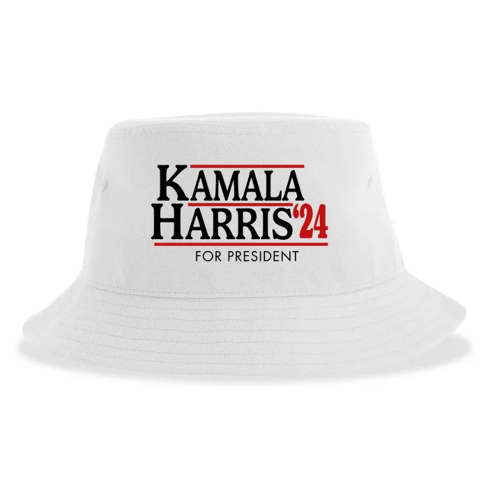 Kamala Harris 2024 For President Election Political Sustainable Bucket Hat