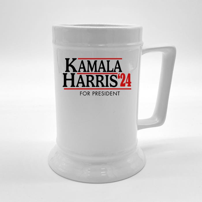 Kamala Harris 2024 For President Election Political Front & Back Beer Stein