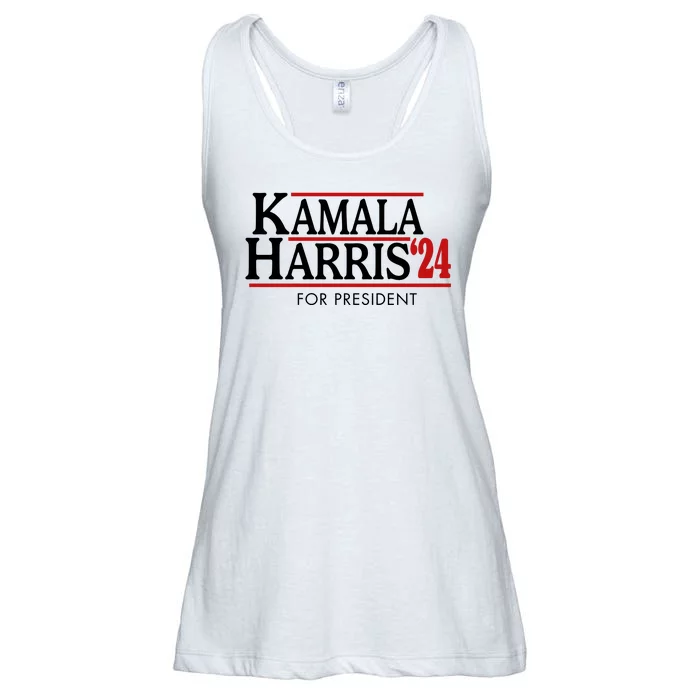 Kamala Harris 2024 For President Election Political Ladies Essential Flowy Tank