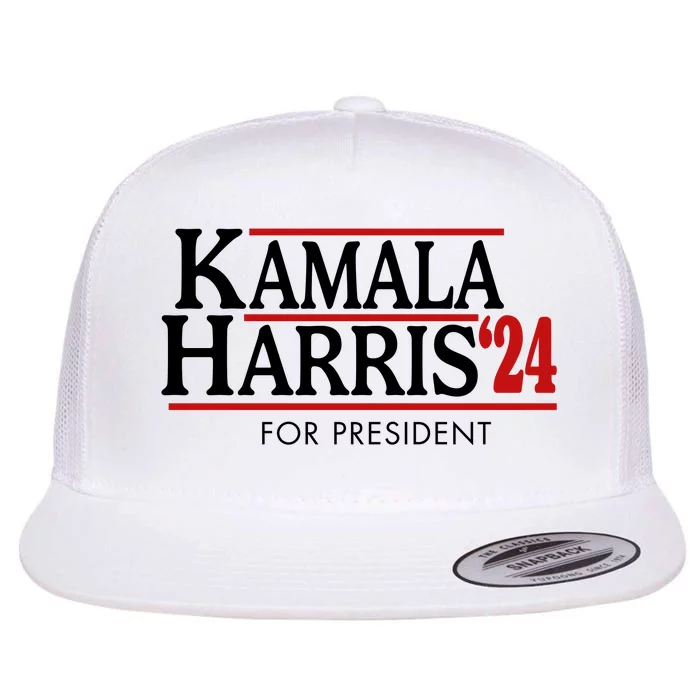 Kamala Harris 2024 For President Election Political Flat Bill Trucker Hat