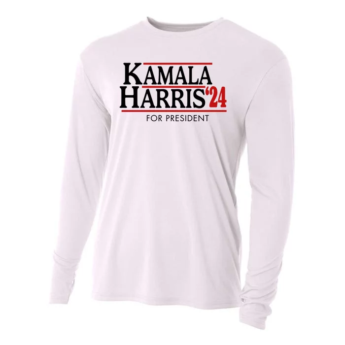 Kamala Harris 2024 For President Election Political Cooling Performance Long Sleeve Crew