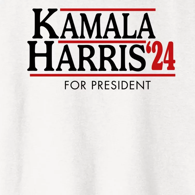 Kamala Harris 2024 For President Election Political Women's Crop Top Tee