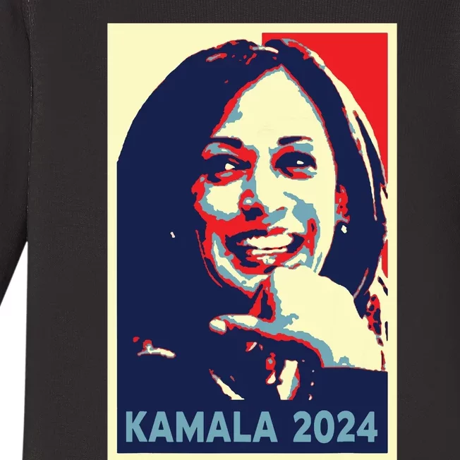 Kamala Harris 2024 For President Campaign Baby Long Sleeve Bodysuit