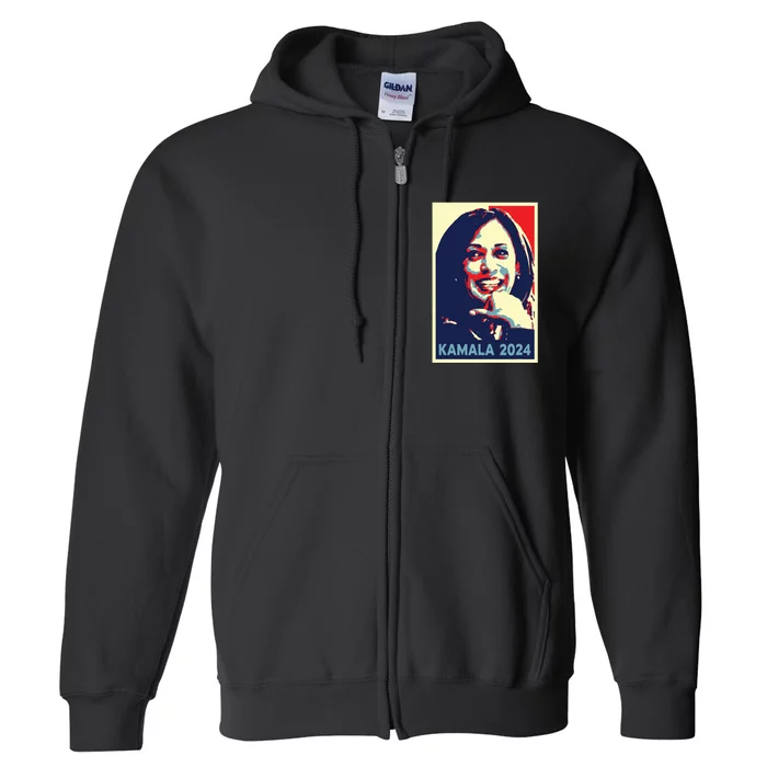 Kamala Harris 2024 For President Campaign Full Zip Hoodie