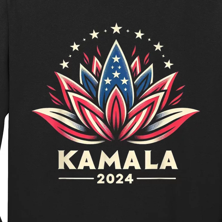 Kamala Harris 2024 Presidential Campaign American Lotus Long Sleeve Shirt