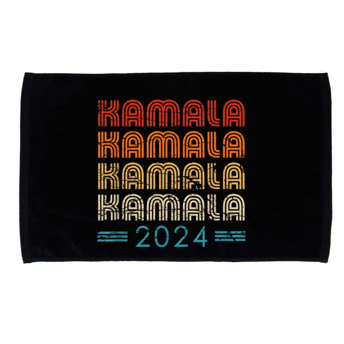 Kamala Harris 2024 Retro Vintage Election President 2024 Microfiber Hand Towel