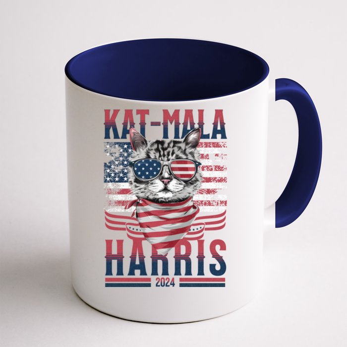 Katmala Harris 2024 Funny Sarcastic Kamala Harris Meaningful Gift Front & Back Coffee Mug