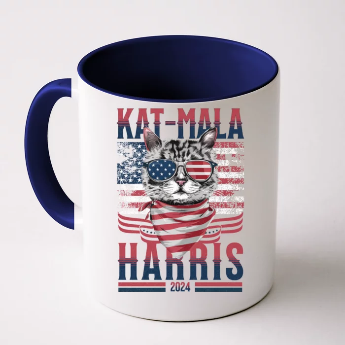 Katmala Harris 2024 Funny Sarcastic Kamala Harris Meaningful Gift Front & Back Coffee Mug