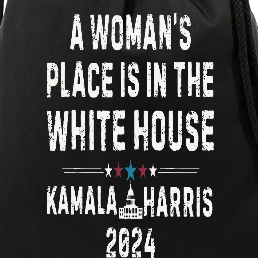 Kamala Harris 2024 President Save Democracy Drawstring Bag