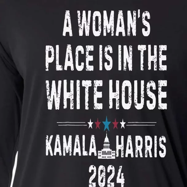 Kamala Harris 2024 President Save Democracy Cooling Performance Long Sleeve Crew