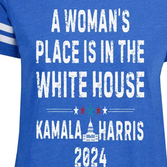 Kamala Harris 2024 President Save Democracy Enza Ladies Jersey Football T-Shirt