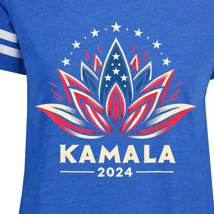 Kamala Harris 2024 Presidential Campaign American Lotus Gift Enza Ladies Jersey Football T-Shirt