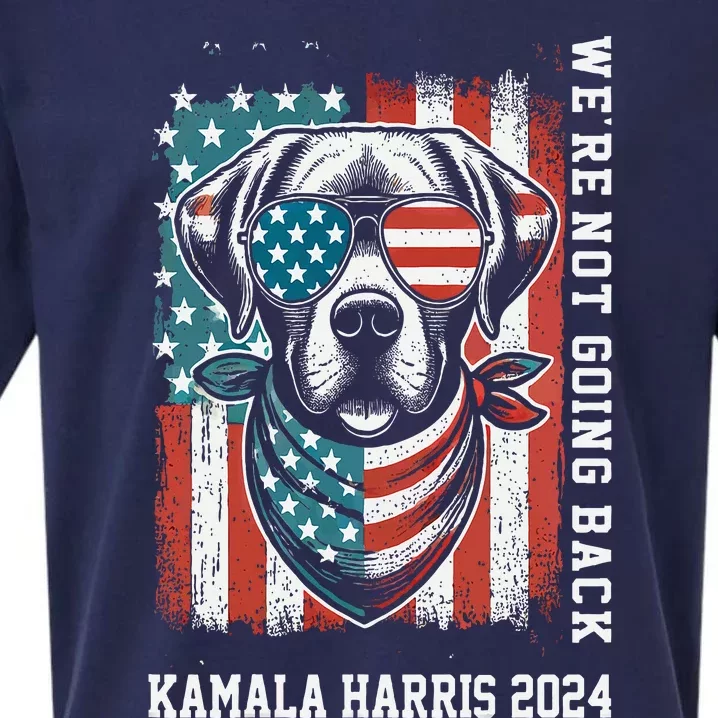 Kamala Harris 2024  We Are Not Going Back Slogan Sueded Cloud Jersey T-Shirt