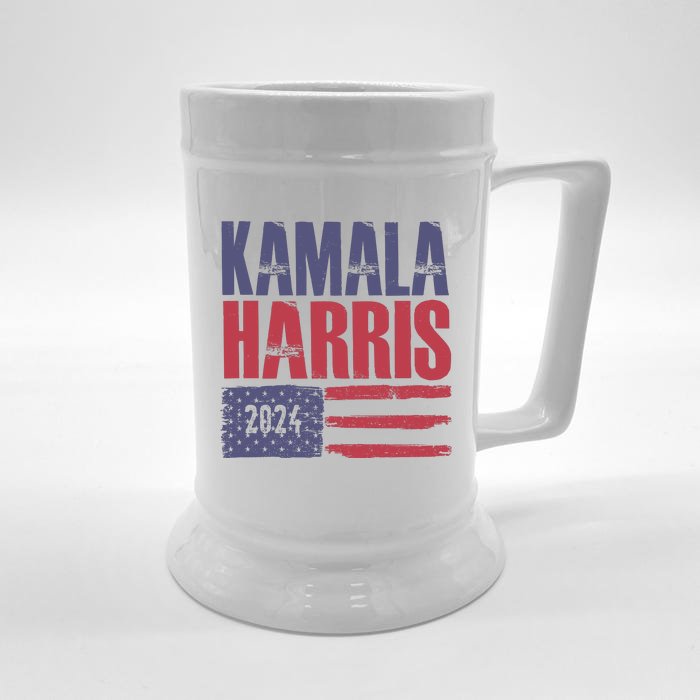 Kamala Harris 2024 Support Graphic Front & Back Beer Stein