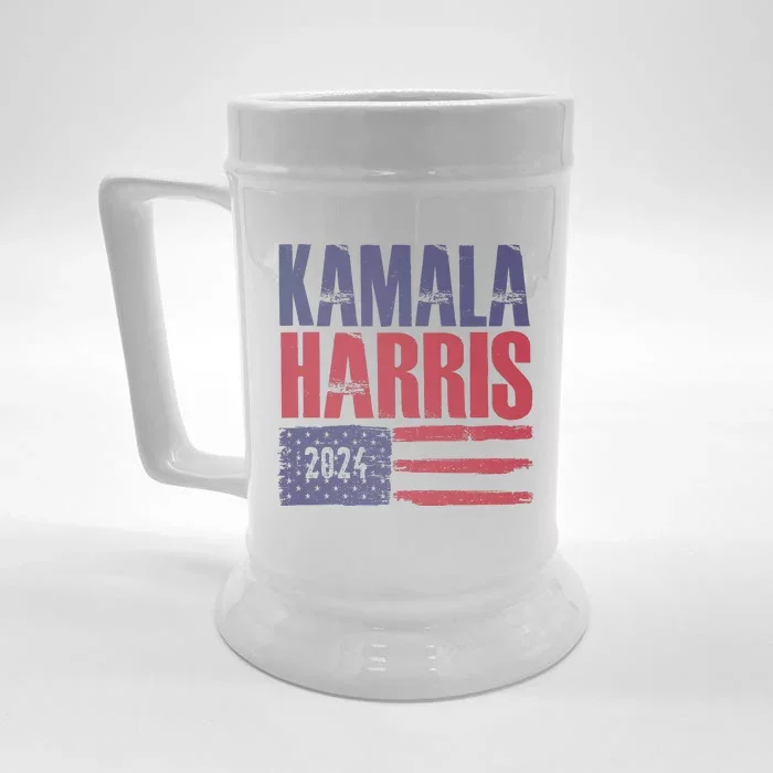 Kamala Harris 2024 Support Graphic Front & Back Beer Stein