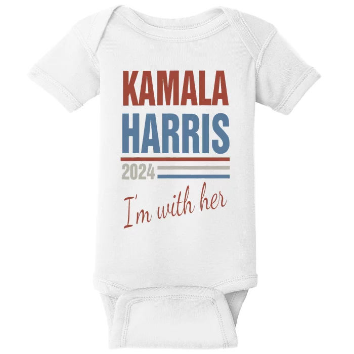 Kamala Harris 2024 Support IM With Her Kamala 2024 Baby Bodysuit