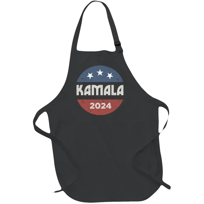 Kamala Harris 2024 For President Campaign Full-Length Apron With Pocket