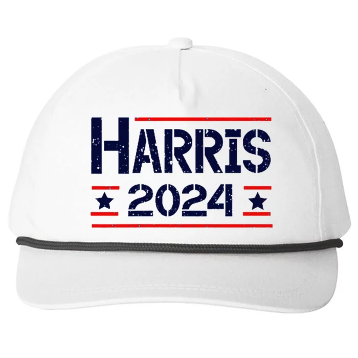 Kamala Harris 2024 Democrats America Vote 47 Snapback Five-Panel Rope Hat