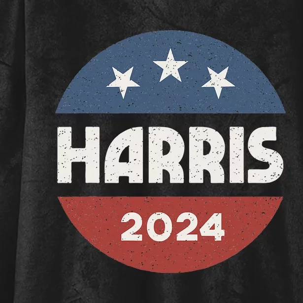 Kamala Harris 2024 Democrat Women Madam President Election Hooded Wearable Blanket