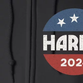 Kamala Harris 2024 Democrat Women Madam President Election Full Zip Hoodie