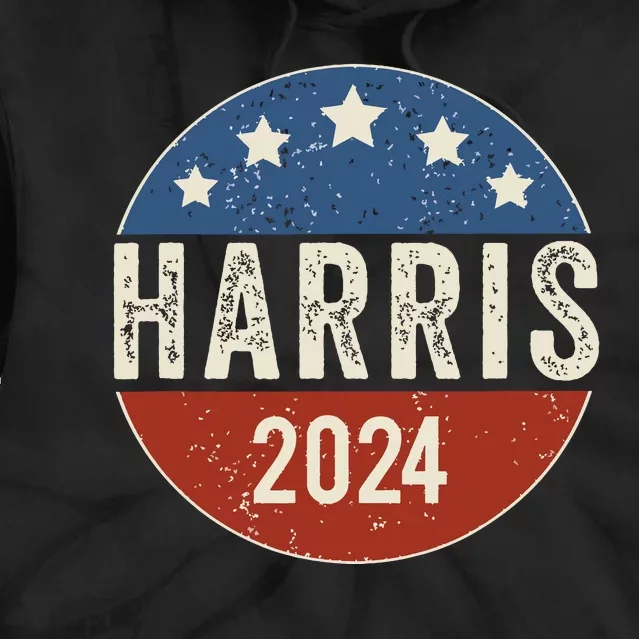 Kamala Harris 2024 For President Campaign Us Flag Tie Dye Hoodie