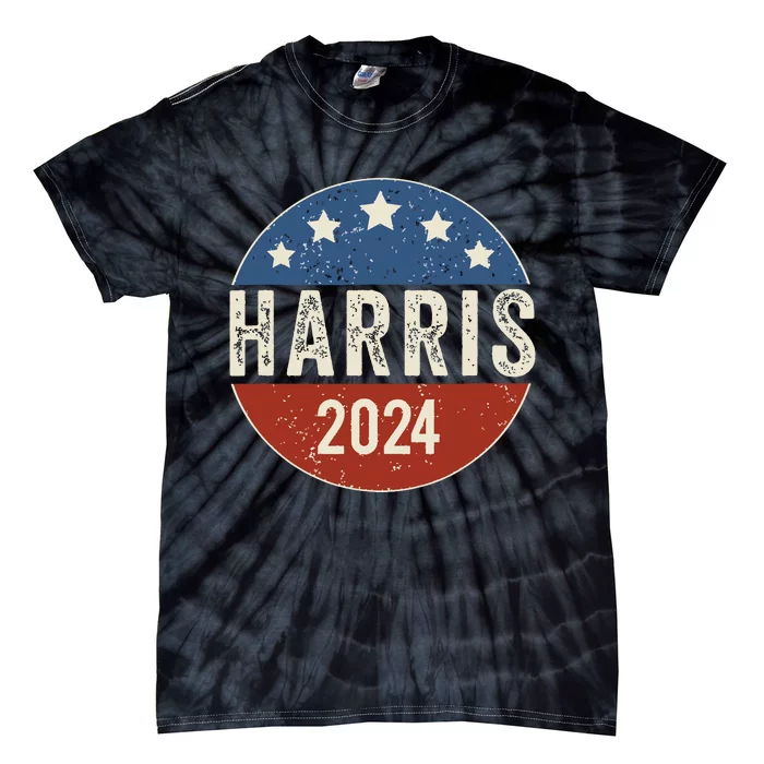 Kamala Harris 2024 For President Campaign Us Flag Tie-Dye T-Shirt