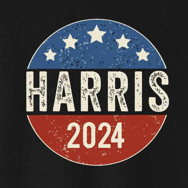 Kamala Harris 2024 For President Campaign Us Flag Women's Crop Top Tee