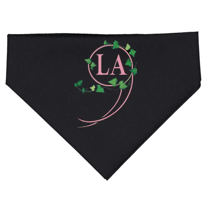 Kamala Harris 2024 President Comma La Ivy P.Ink And Green Gift USA-Made Doggie Bandana