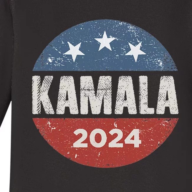 Kamala Harris 2024 For President Campaign Baby Long Sleeve Bodysuit