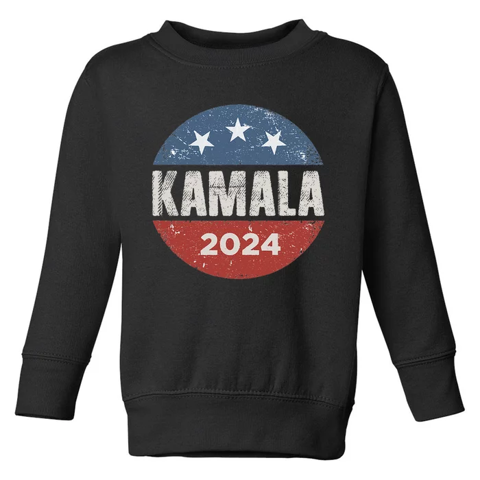 Kamala Harris 2024 For President Campaign Toddler Sweatshirt