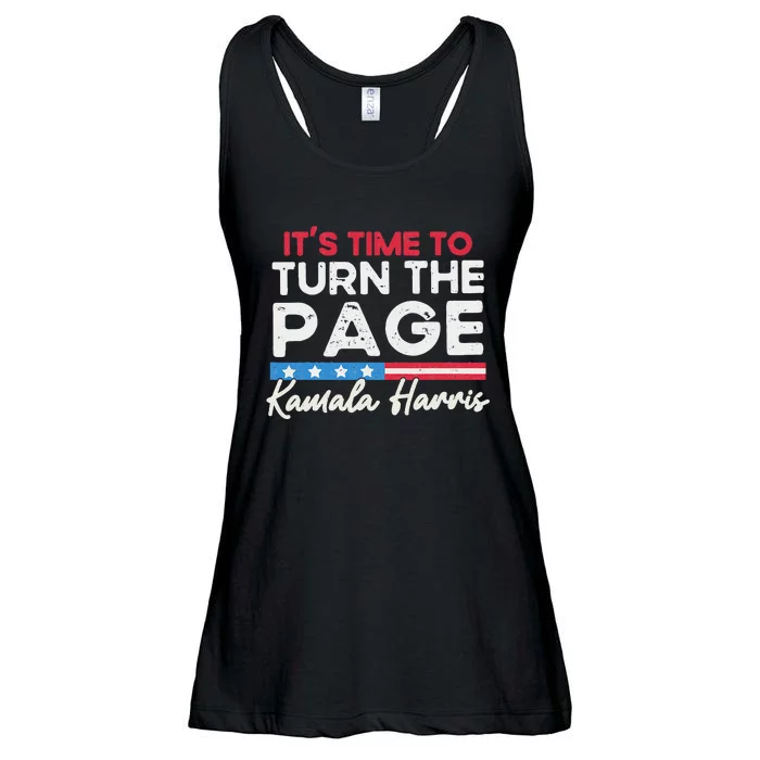 Kamala Harris 2024 ItS Time To Turn Page Ladies Essential Flowy Tank