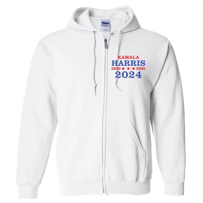 Kamala Harris 2024 For President Campaign Full Zip Hoodie