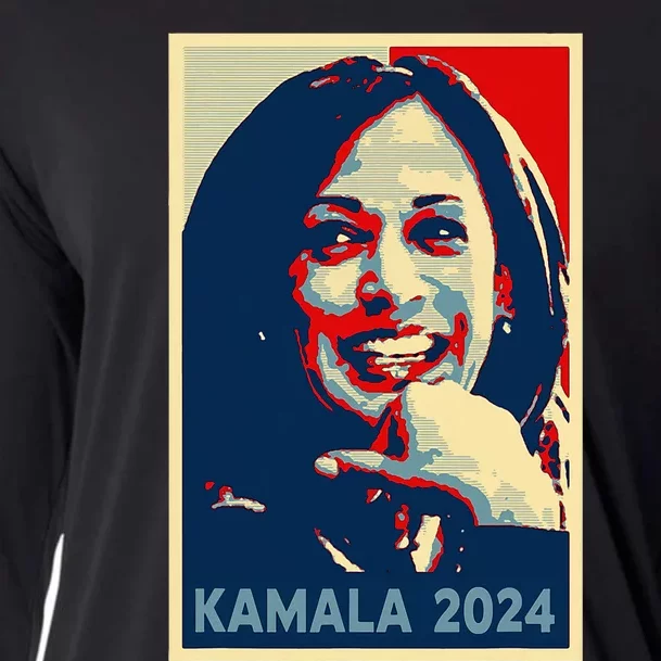 Kamala Harris 2024 For President Campaign Cooling Performance Long Sleeve Crew